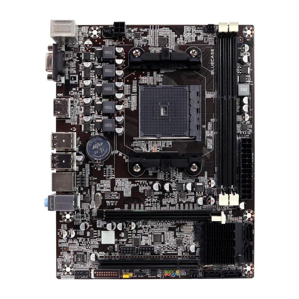 Placa-mae Fm2 Fm2+ Tdp 95w Sata Nvme HDMI Vga Rede Gigabit 7