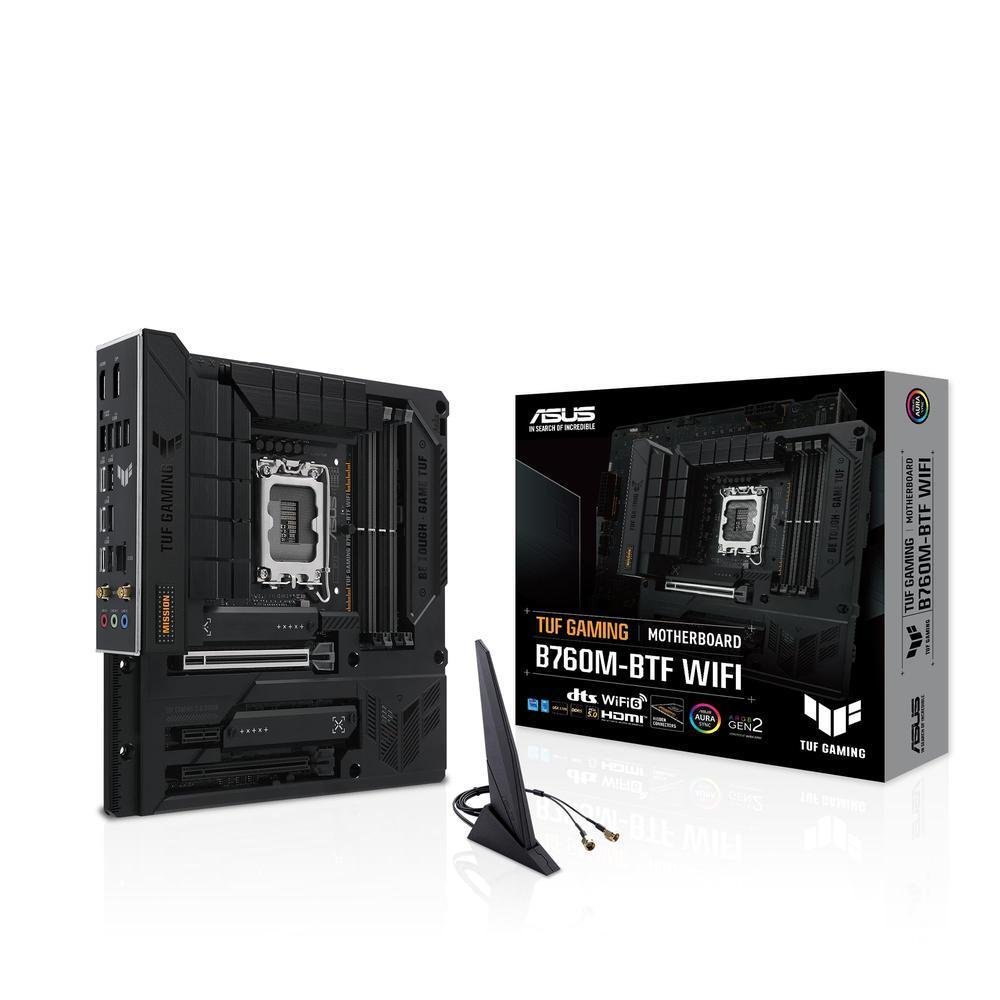 Placa-mãe Tuf Gaming B760m-btf Wifi Intel B760 (LGA 1700) Matx Com Ddr5, PCie 5.0, 3x Slots PCie 4.0 M.2, 12+1 Drmos, Wi-fi