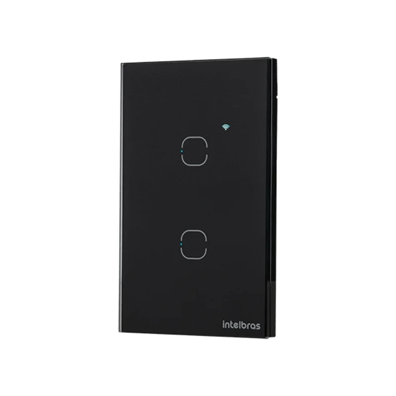Imagem 5 de 5 do produto Interruptor Inteligente Wi-fi Touch Smart Zigbee 2 Teclas Preto Ezs 1002 Intelbras