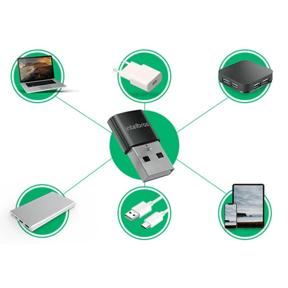Imagem 4 de 5 do produto Adaptador De Usb-c Para Usb-a Intelbras Adi 10