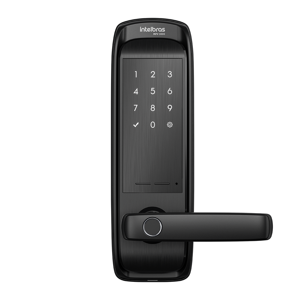 Fechadura Digital Inteligente De Embutir Mfv 3000 Preta Intelbras