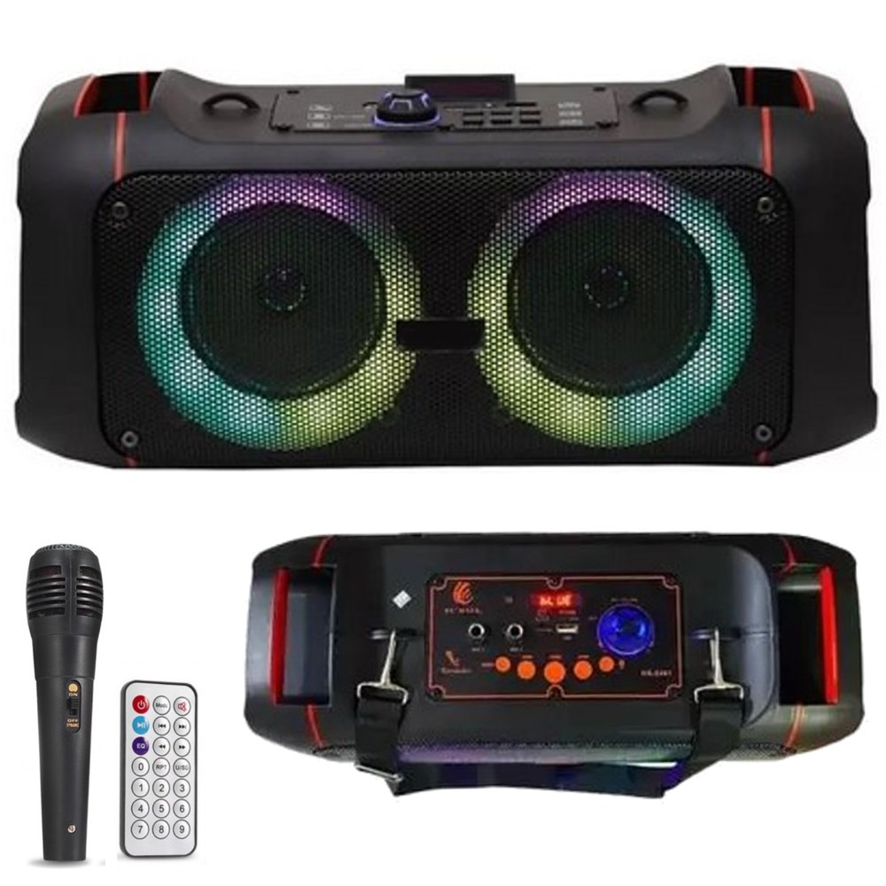 Caixa De Som Bluetooth Aturn Shop, LED Tws 16w Com 1 Microfone  - ATURN SHOP