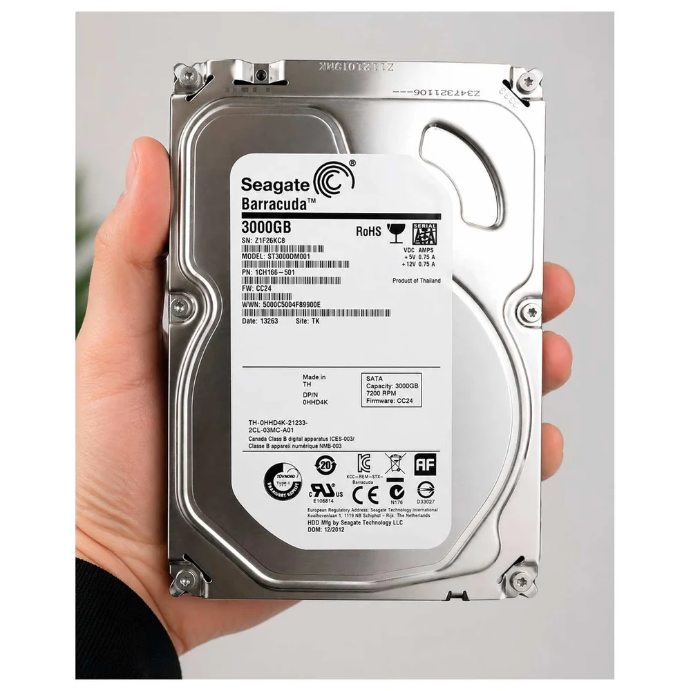 Hd 3TB Sata 3 64mb 7200rpm 3,5 Barracuda St3000dm001 Seagate Hd 3TB Sata 3 64mb 7200rpm 3,5 Barracuda St3000dm001 Seagate