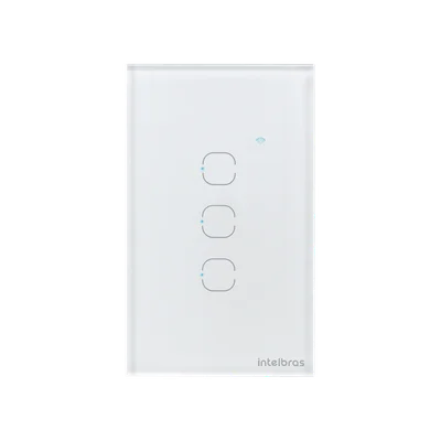 Interruptor Touch Inteligente Zigbee 3 Teclas Ezs 1003 Branco Intelbras
