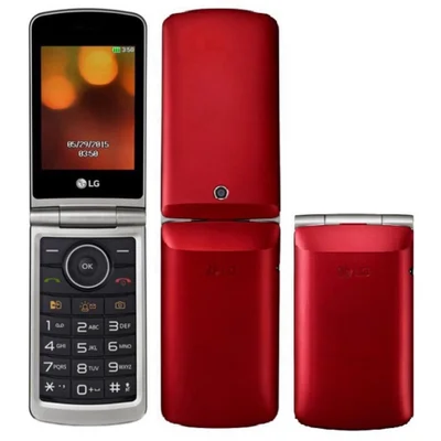 Celular LG G360 Flip, Tela 3.0", Câmera 1.3MP, Dual Sim, Rádio FM, Vermelho