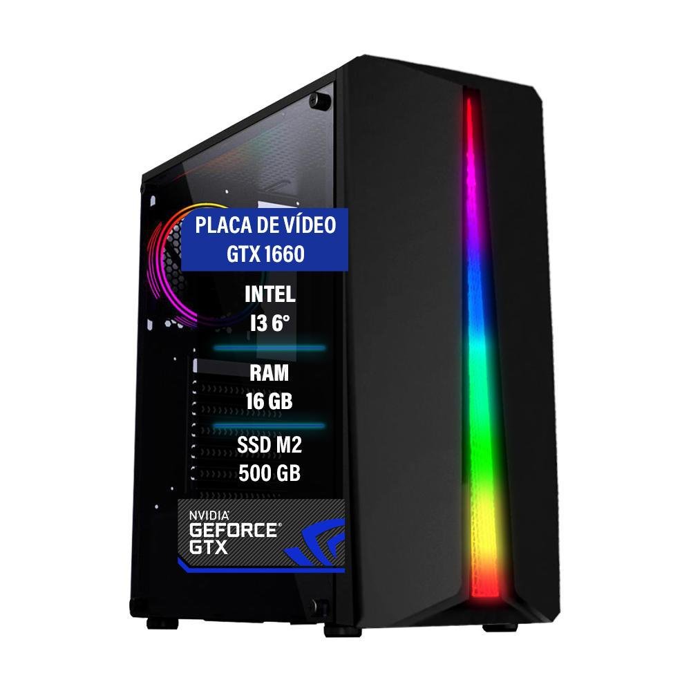 PC Gamer I3 6 16GB Gtx 1660 SSD 480GB KaBuM