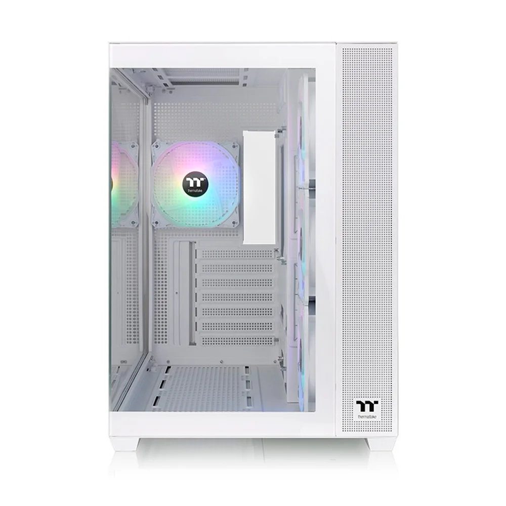 Imagem 2 de 5 do produto Gabinete View 380 Snow White Tg ARGB Mid Tower C/4 Fans  Tt - Ca-1z2-00m1wn-00