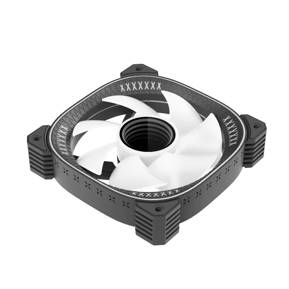 Cooler Fan Reverse Ty1 Led Infinito, Pwm 4 Pinos, ARGB 5v 3 Pinos, 120mm, Preto, Coolmoon CM-TY1-B-R 5