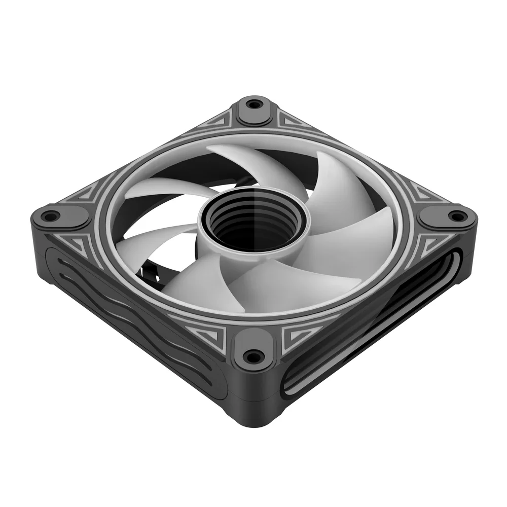 Imagem 4 de 5 do produto Cooler Fan Dm1 Led Infinito, Pwm 4 Pinos, ARGB 5v 3 Pinos, 120mm, Preto, Coolmoon CM-DM1-B