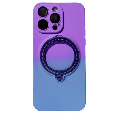 Capa Telefone Suporte Magsafe Em Gradiente Compatível Iphone Cor:azul/roxa;modelo Iphone:ip 14