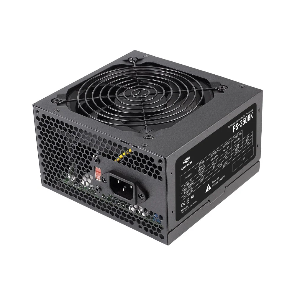 Imagem 3 de 5 do produto Fonte De Alimentação C3tech Ps-350bk 350w S/ Cabo - Ps-350bk