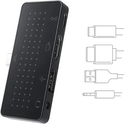 Doze South Staygo Mini | Hub Usb-c Ultrafino Para Tablets, Laptops E Ipad Pro, Macbook Para Uso Doméstico, No Escritório E Em Viagens.