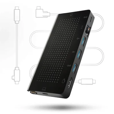 Hub Usb-c Staygo Da Twelve South Para Macbooks, Laptops E Ipad Pro Com Cabo De Mesa De 1 Metro E Cabo Retrátil Para Casa, Escritório E Viagem.