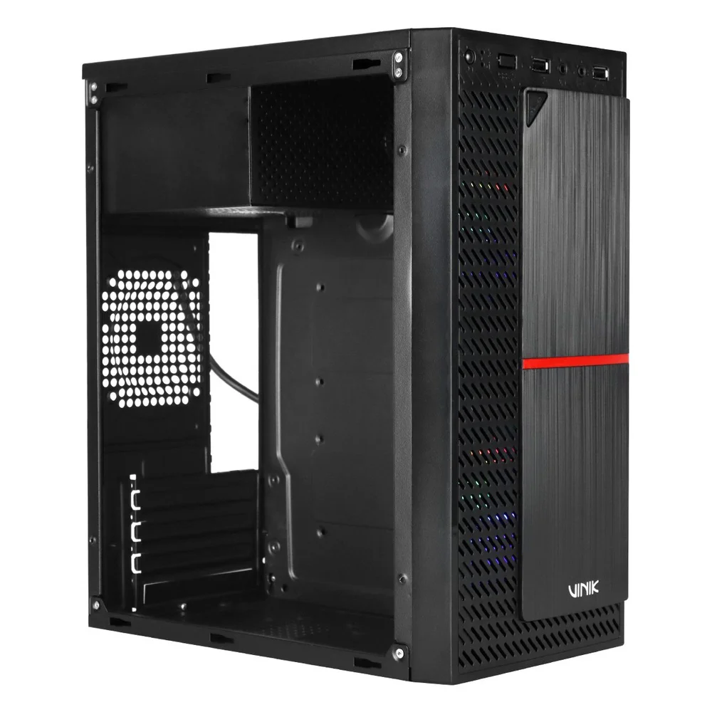 Imagem 3 de 5 do produto Gabinete Gamer Vinik Plate Lateral Acrílico C/ 2 Fans - Ggpacbk