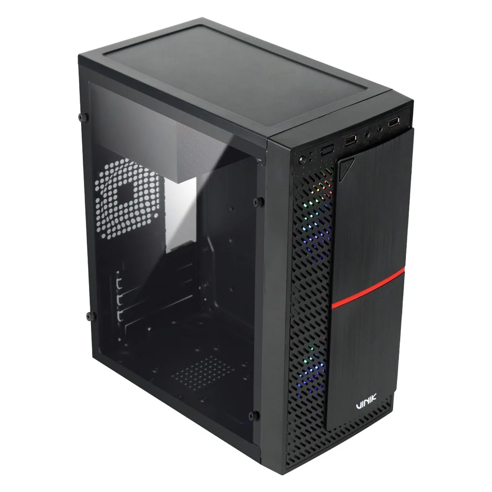 Imagem 5 de 5 do produto Gabinete Gamer Vinik Plate Lateral Acrílico C/ 2 Fans - Ggpacbk