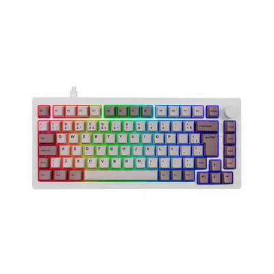 Teclado Mecânico Akko 5075s Steam Engine Abnt2 Switch V3 Matcha Green Pro