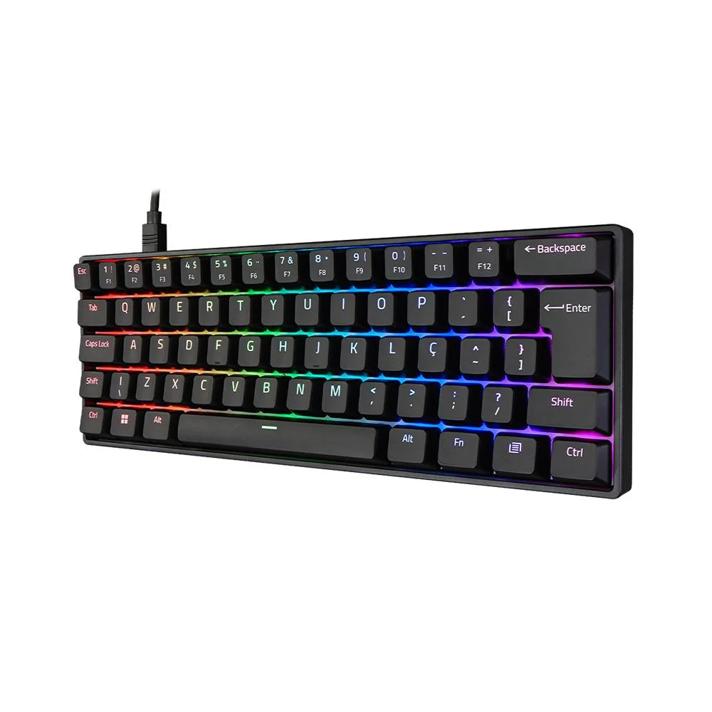 akko Teclado Mecânico Akko 3061s RGB 60% ABNT2 Orange | Terabyte