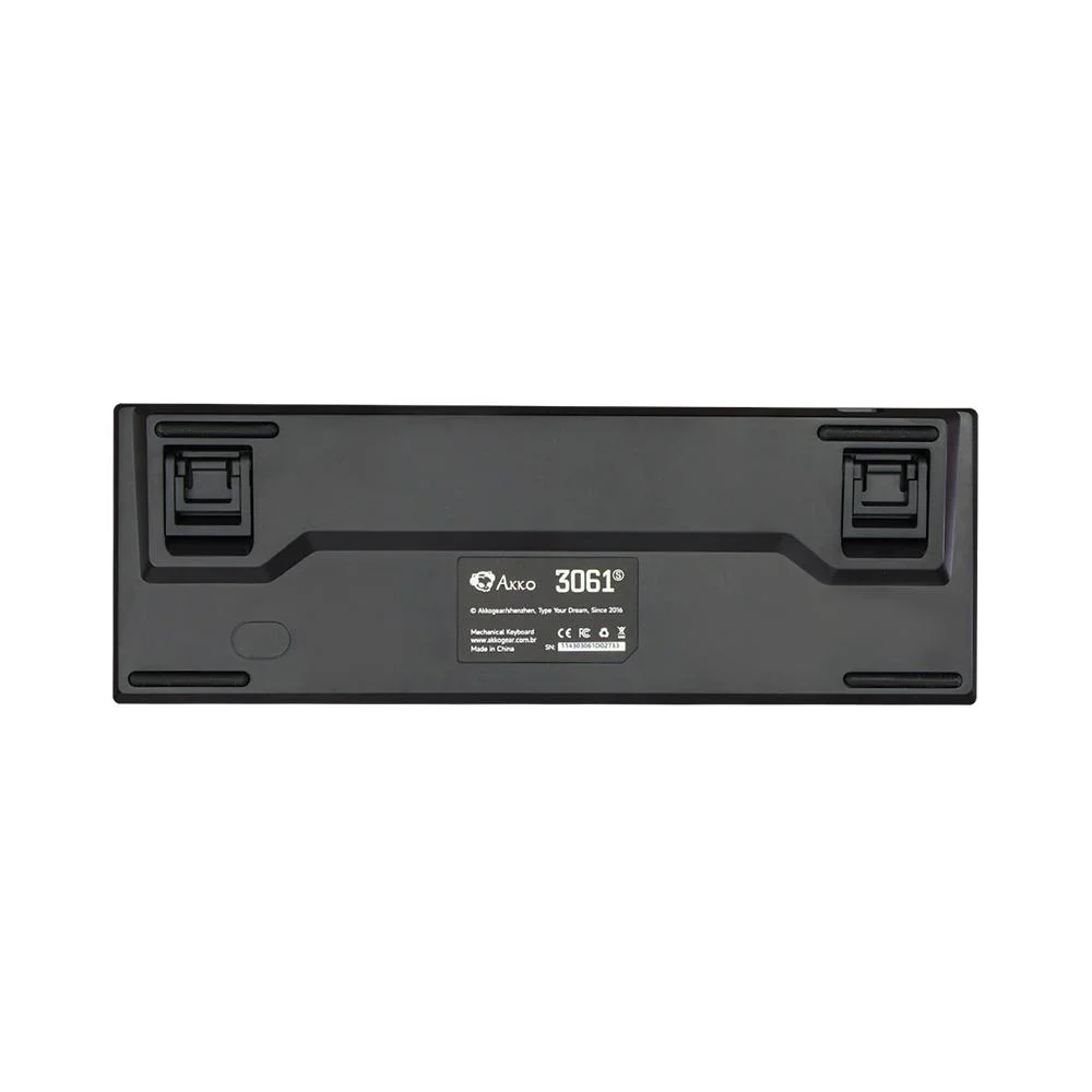 Teclado Mecânico Akko 3061s Preto Abnt2 Switch Orange RGB Teclado Mecânico Akko 3061s Preto Abnt2 Switch Orange RGB
