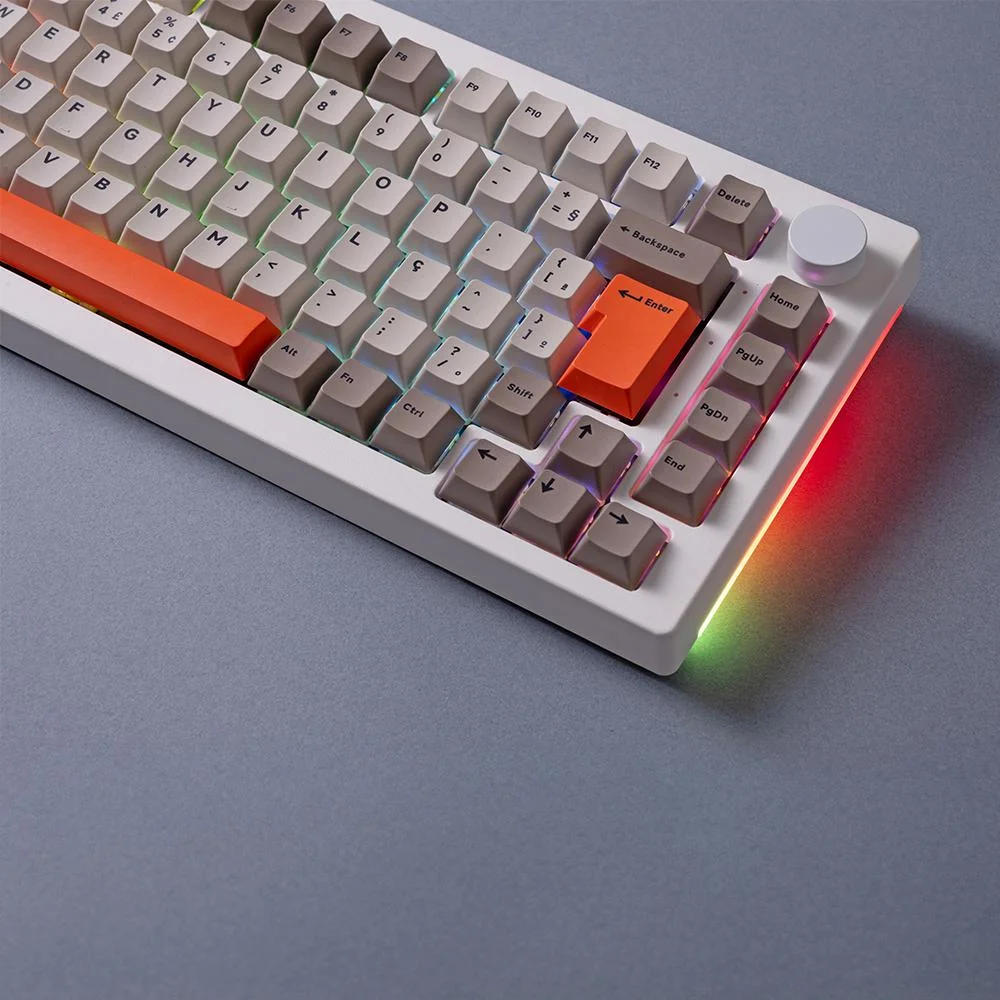 Imagem 5 de 5 do produto Teclado Mecânico Akko 5075s Steam Engine Abnt2 Switch V3 Lavender Purple Pro