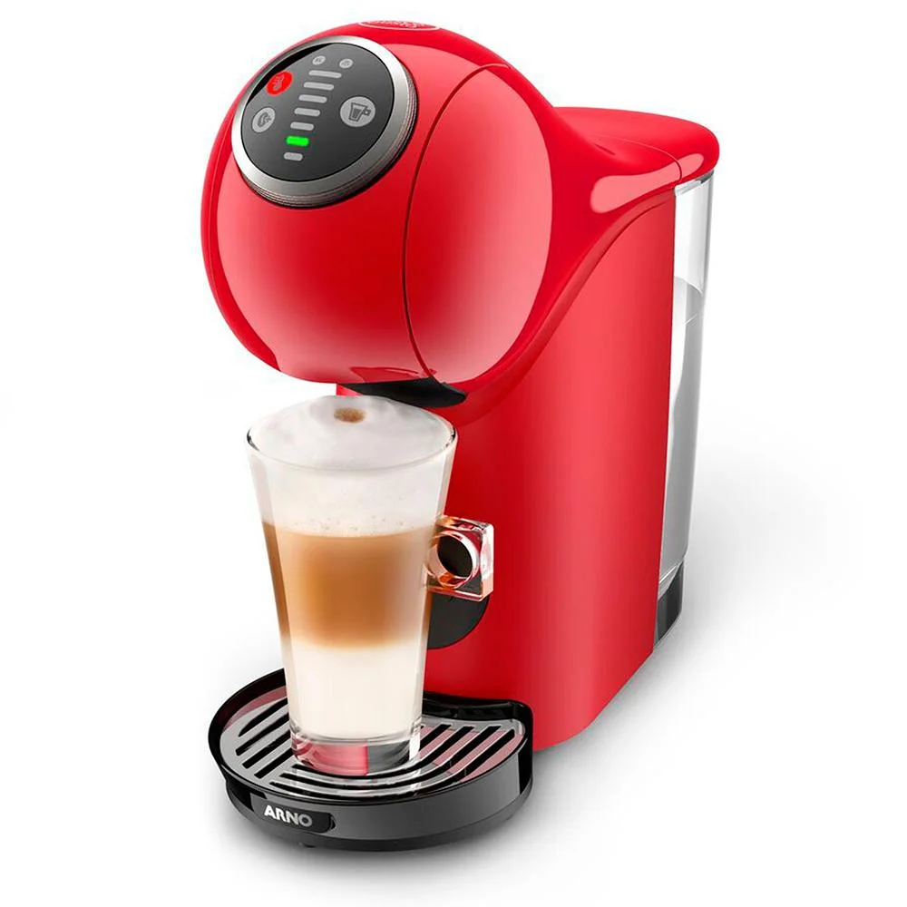 Imagem 2 de 5 do produto Cafeteira Expresso Arno Dolce Gusto Genio S Dgs3 Vermelho 110v