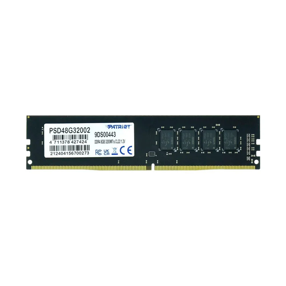 Memória Patriot Signature, 8GB, Ddr4, 3200mhz, 1.2v, Cl 20, Desktop - Psd48g32002