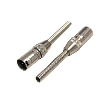 Kit 5 Conectores Xlr Macho C/ Mola