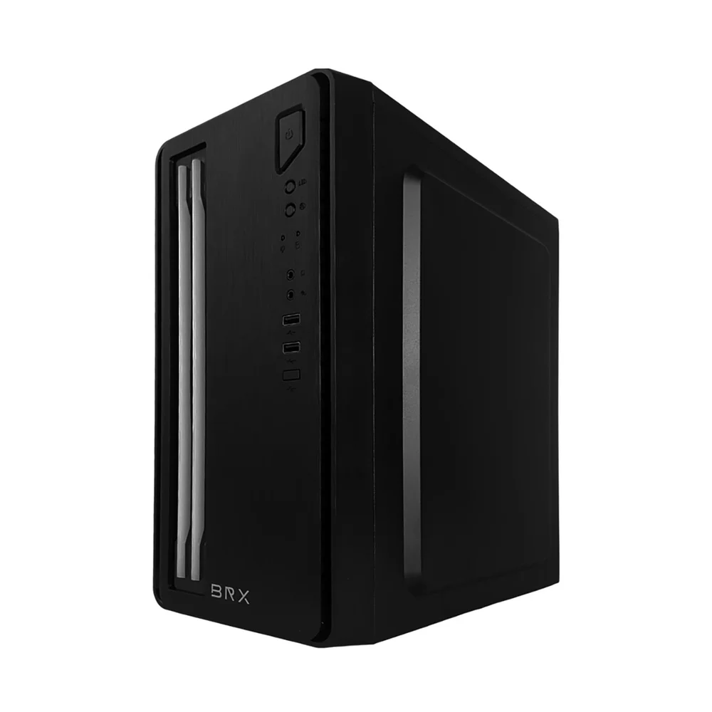 Imagem 5 de 5 do produto Gabinete Brx Hyrax Ca-014 Mini Tower LED Usb 2.0 S/fans Preto