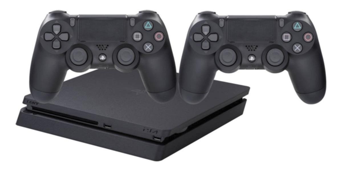 Sony Playstation 4 Slim 1TB Extra Dualshock 4 Controller Cor  Preto Onyx