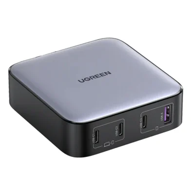 Carregador Ugreen Nexode 100w 3 Usb C Pd Para 1 Usb A Cinza.