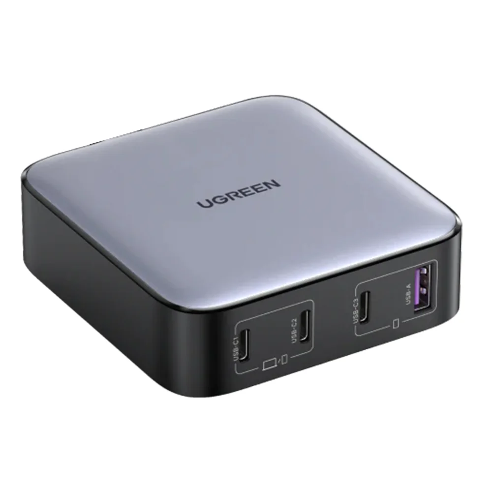 Carregador Ugreen Nexode 100w 3 Usb C Pd Para 1 Usb A Cinza.