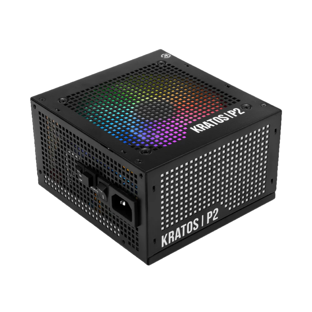 Imagem 3 de 5 do produto Fonte Gamdias Kratos P2-750g RGB 750w Pfc Ativo 80 Plus Gold P2-750 (l.a.).