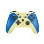 Controle Nintendo Switch Bluetooth Wireless Vibração Dupla - Azul E Amarelo Neon