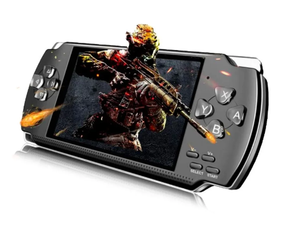 Imagem 2 de 5 do produto Mini Vídeo Game Console Portátil Retrô 9000 Jogos Arcade Cor Preto