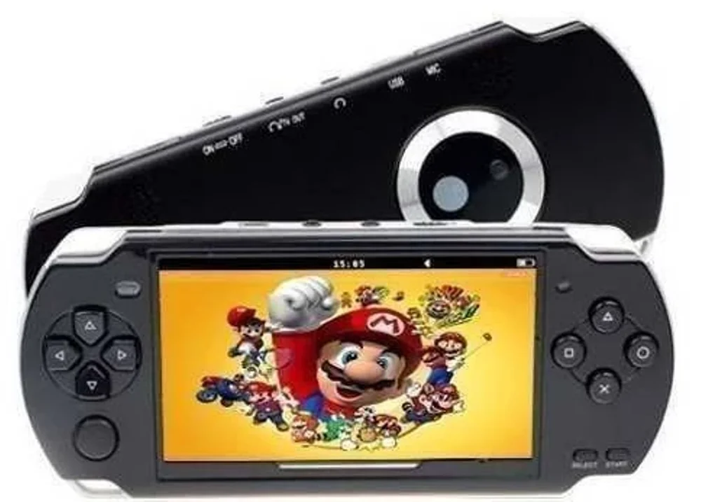 Imagem 3 de 5 do produto Mini Vídeo Game Console Portátil Retrô 9000 Jogos Arcade Cor Preto