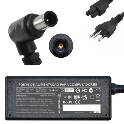 Fonte Para Monitor Lg 12v 3a Modelo W1943c W1643c E1950.