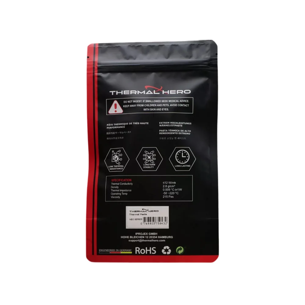 Imagem 5 de 5 do produto Pasta Térmica Thermal Hero Neo 12w/m-k 1g Th-201201