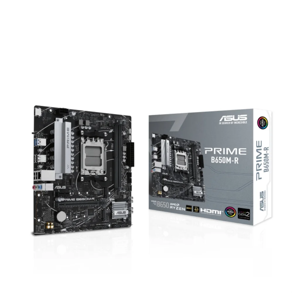 Placa Mãe Asus Prime B650m-r, Amd Am5, Matx, Ddr5 - Prime B650m-r.