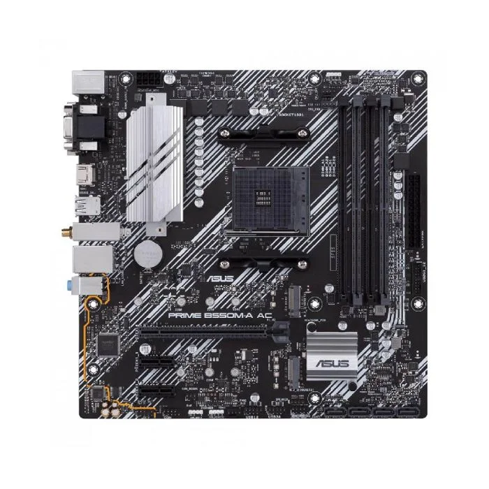 Placa Mãe Asus Prime B550m-a Ac Socket Am4 Amd Ddr4