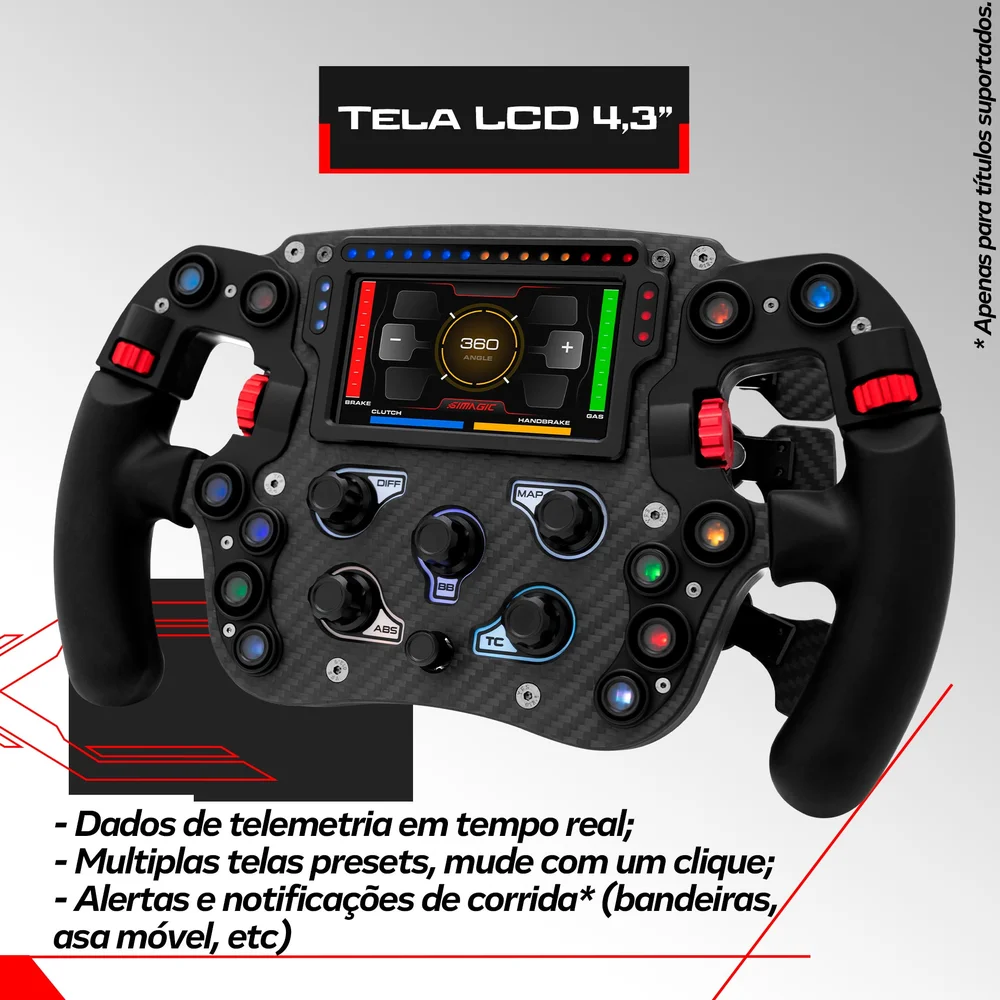 Aro Volante Fx Pro Carbon Simagic Simulador Extremesimracing Aro Volante Fx Pro Carbon Simagic Simulador Extremesimracing
