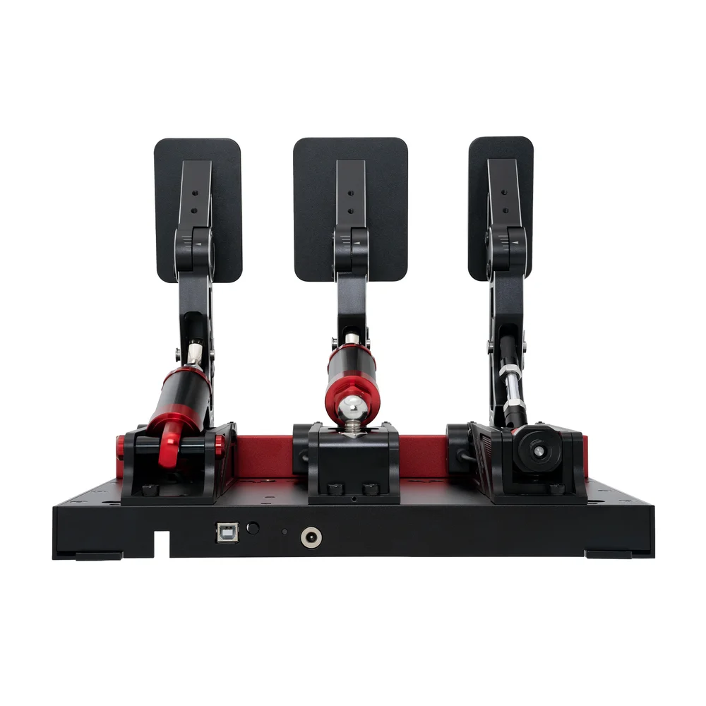 Imagem 2 de 5 do produto Pedaleira P1000 Tri Pedal Simagic Simulador Extreme Simracing