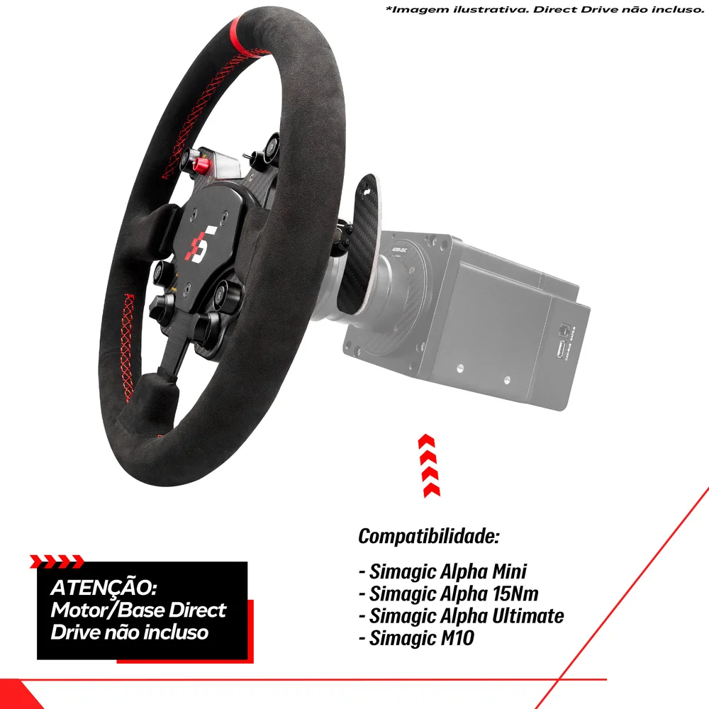 Aro Volante Simagic Gt1 Alcantara Extreme Simracing Aro Volante Simagic Gt1 Alcantara Extreme Simracing