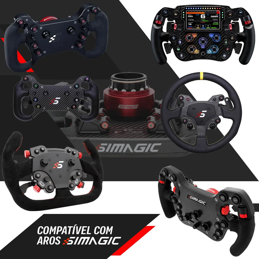 Imagem 4 de 4 do produto Base Volante Simagic Alpha 23nm Simulador Extreme Simracing