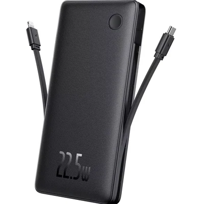 Powerbank Carregador Portátil Baseus Turbo Airpow Lite 10000mah 22.5w Cor Preto.