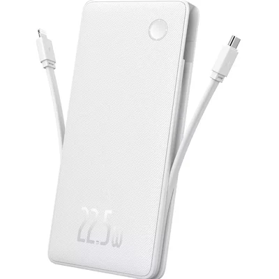 Powerbank Carregador Portátil Baseus Turbo Airpow Lite 10000mah 22.5w Cor Branco.