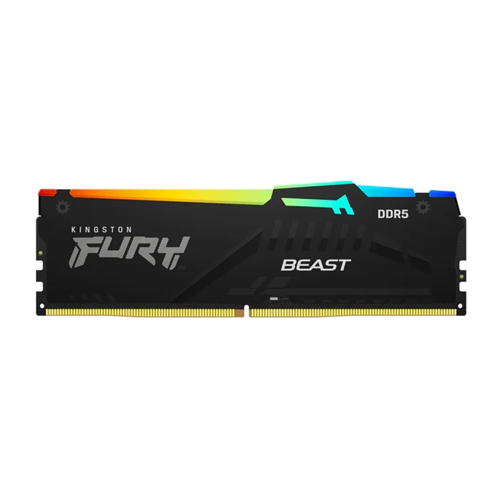 Memória Ram Para PC Ddr5 5600mhz Cl40 32gb (1x32gb) Kingston Fury Beast Kf556c40bba-32 Cor Preto Gamer RGB