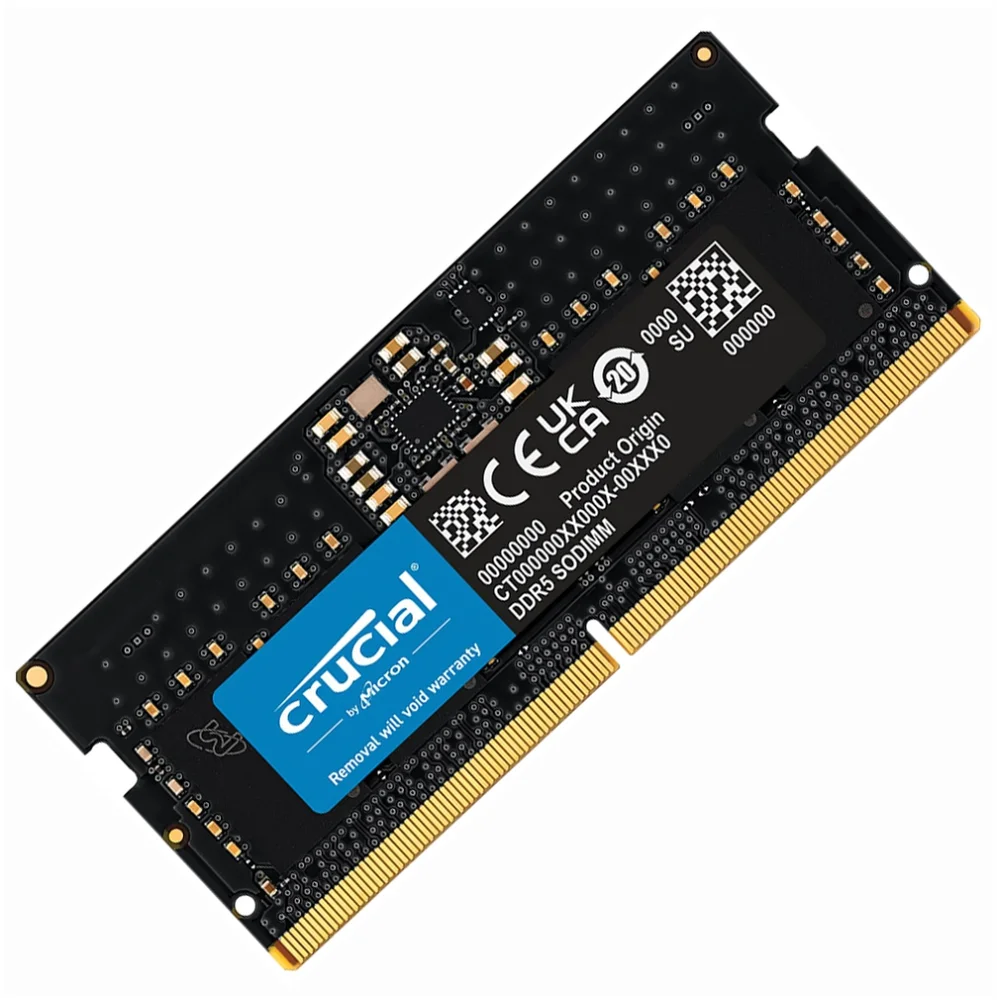 メモリー crucial DDR5-5600 SODIMM 64GB Crucial Kit de memória RAM DDR5 de 64 GB, 5600 MHz (ou 5200