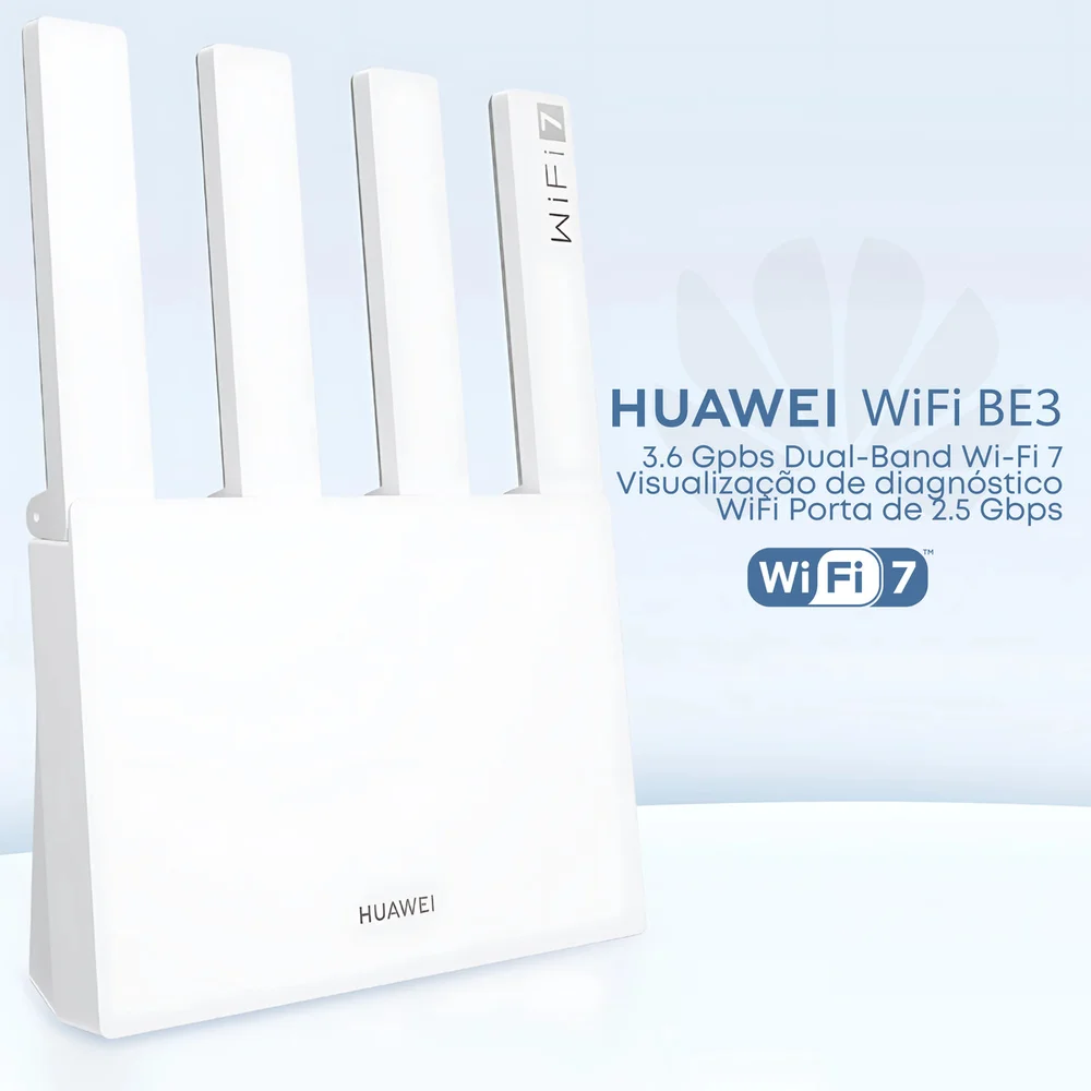 Imagem 3 de 5 do produto Roteador Wireless Huawei Be3 Be3600 4 Antenas Wi-fi 7