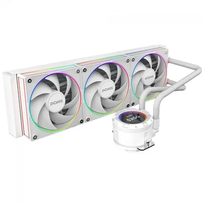 Water Cooler PCyes Vision 360mm White Ghost - Tela Lcd 2,1".