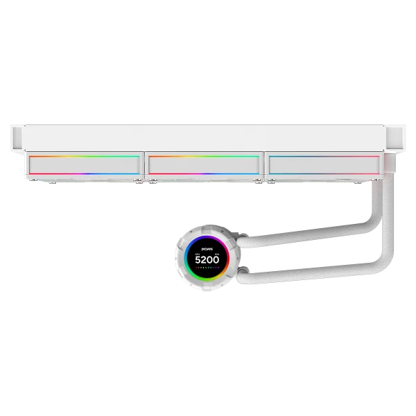 Water Cooler PCyes Vision 360mm White Ghost - Tela Lcd 2,1". 8