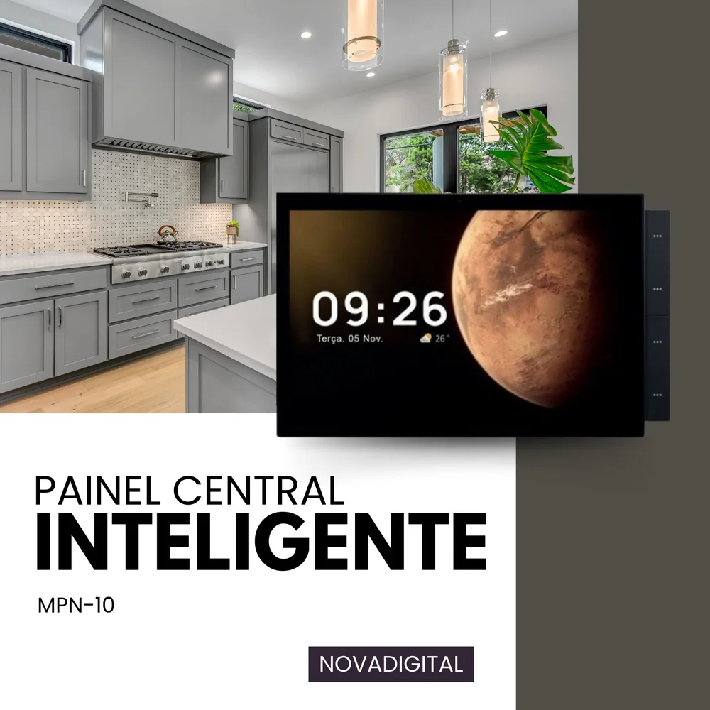 Imagem 2 de 5 do produto Painel Central Inteligente Wi-fi E Hub Zigbee Integrado Compatível Com Tuya Smart Life.